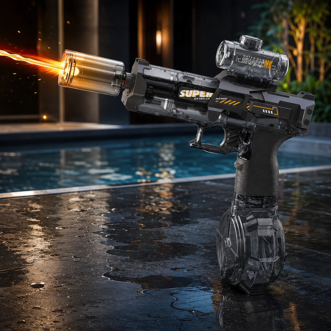 Rechargeable Electric Water Gun LED Lights 26ft Range Summer Kids Adults Gift