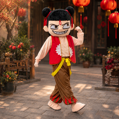 Nezha Warrior Boy Mascot Costume Full Body Costume