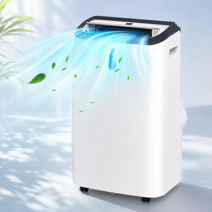 12000 BTU Portable Air Conditioner Room Up to 550 Sq Ft White Mobile