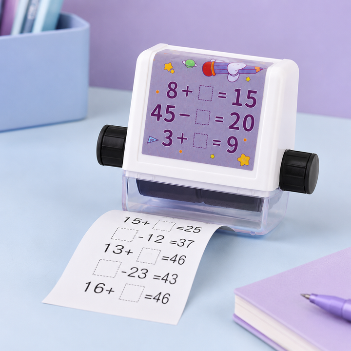 Addition Subtraction Math Practice Roller Stamp for Kids
