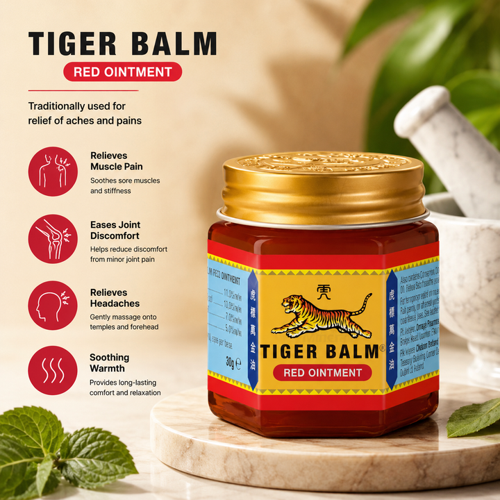 Pain Relief Ointment Red Herbal Warming Balm 30g Traditional Topical Massage