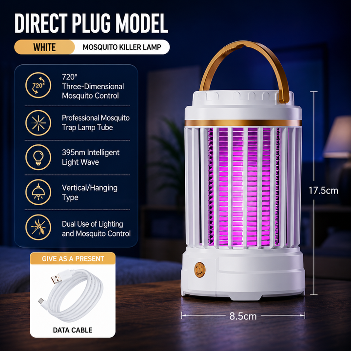 USB Rechargeable Electric Mosquito Killer Lamp Insect Catcher