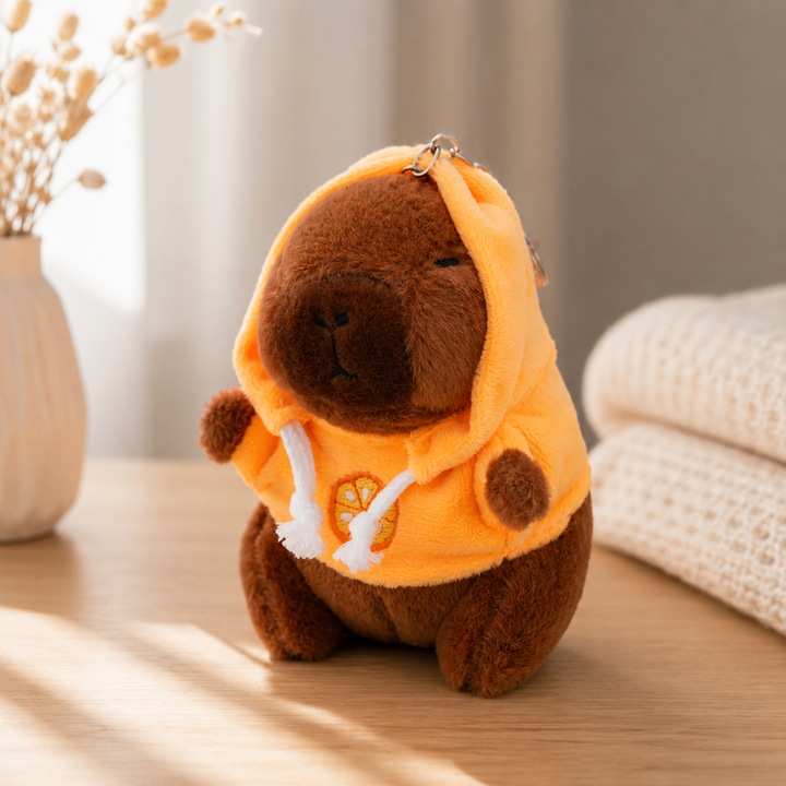 Cute Capybara Plush Keychain Pendant Bag Charm Car Desk Toy