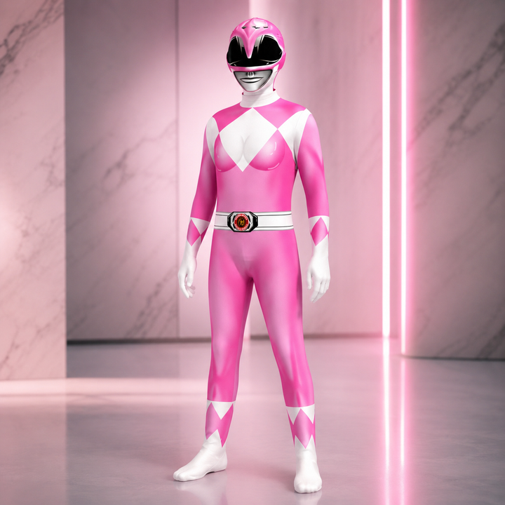 Power Rangers Bodysuit Costume with Helmet Halloween Costume
