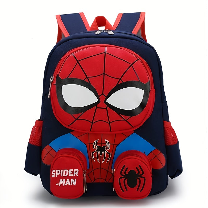 Spider-Man Boys School Backpack with Large Capacity, Great Gift for Kids