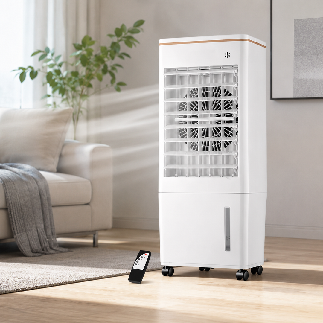 Portable Evaporative Air Cooler 8L Water Tank Mobile Cooling Fan Home Office