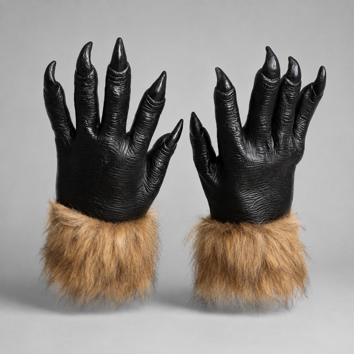Werewolf Mask and Gloves Set Halloween Costume Accessories