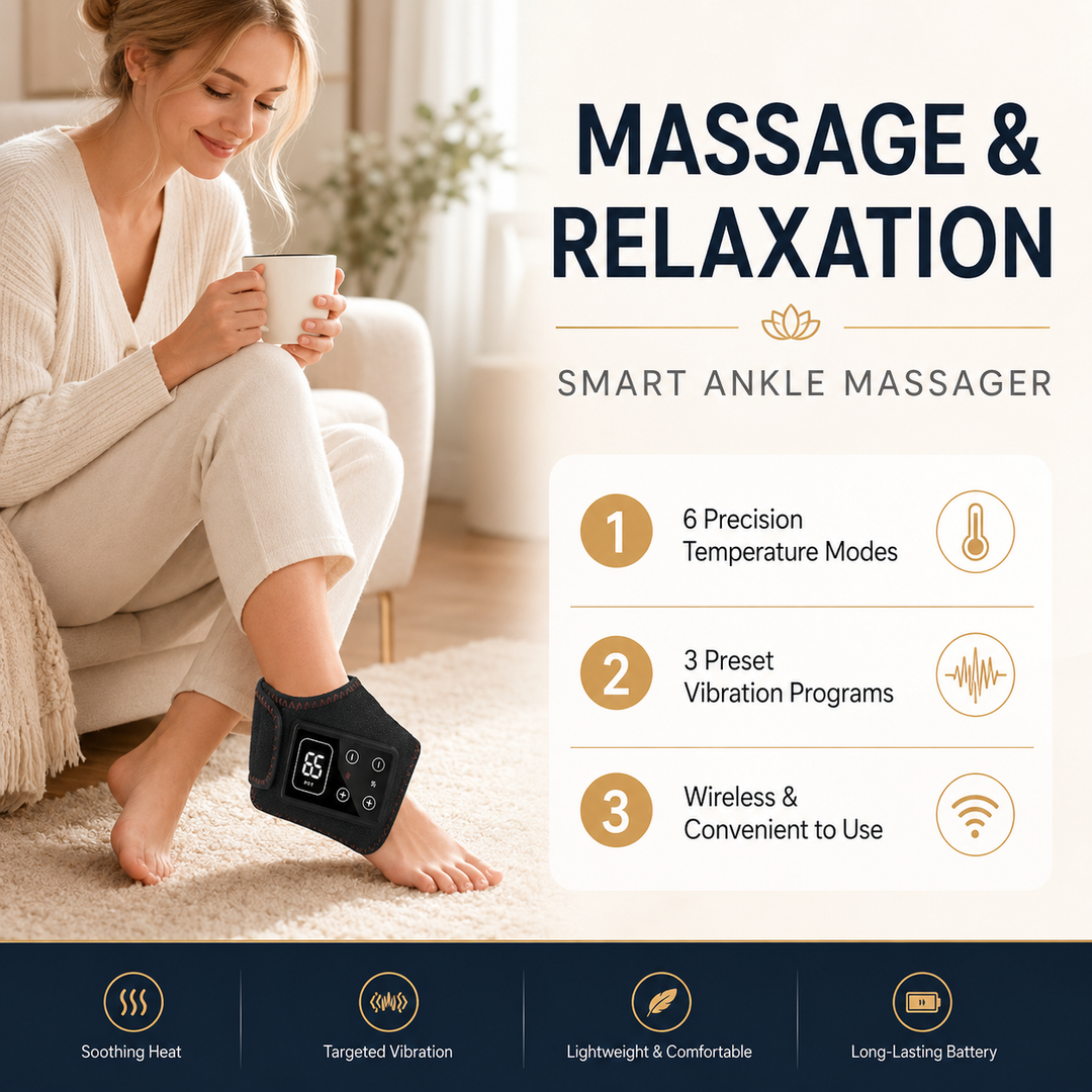 Red Light Foot Ankle Massager 660nm 850nm Infrared Heated Therapy Wrap