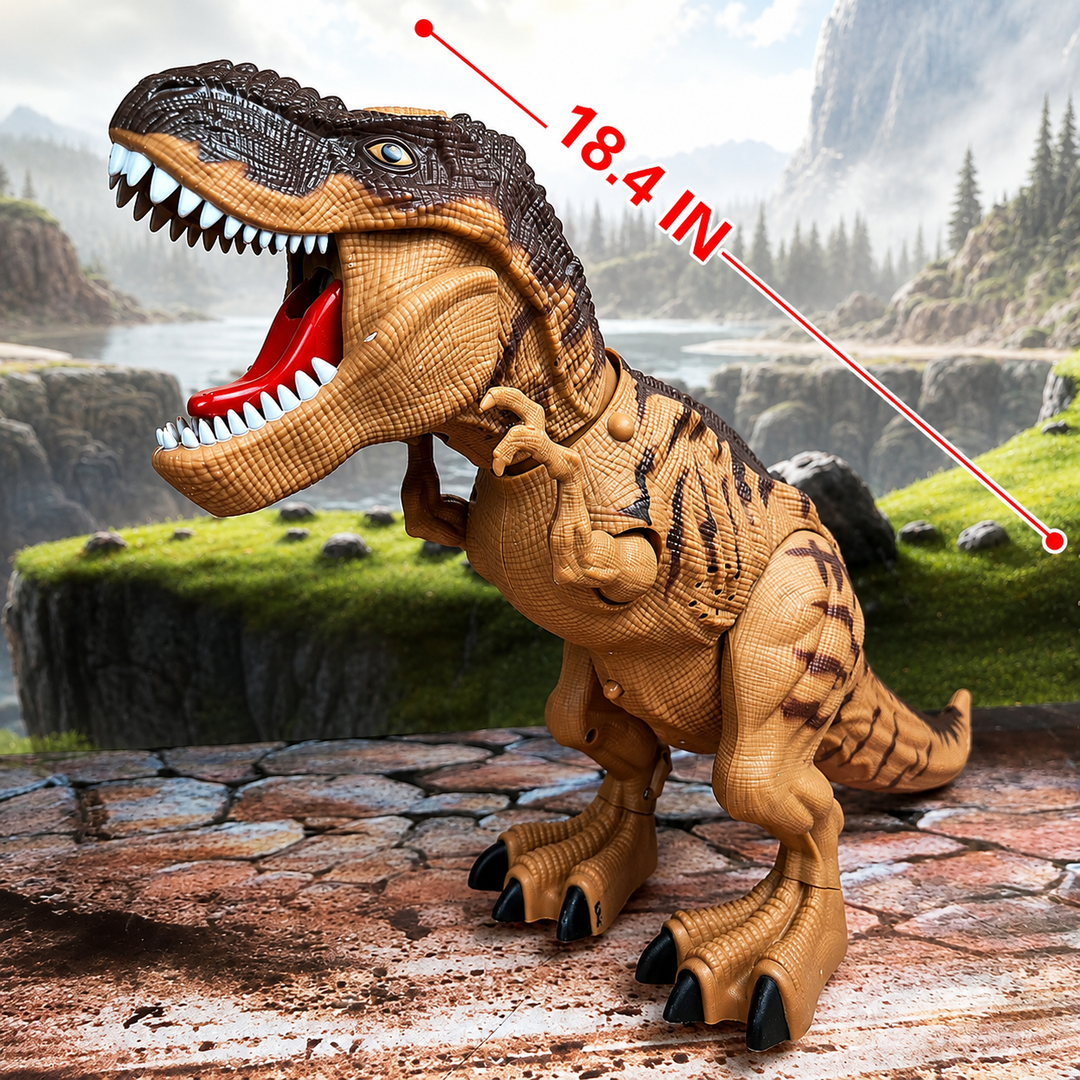 Walking Spray Dinosaur Toy Roars Projects Dinosaur Images Lights Up and Lays Eggs
