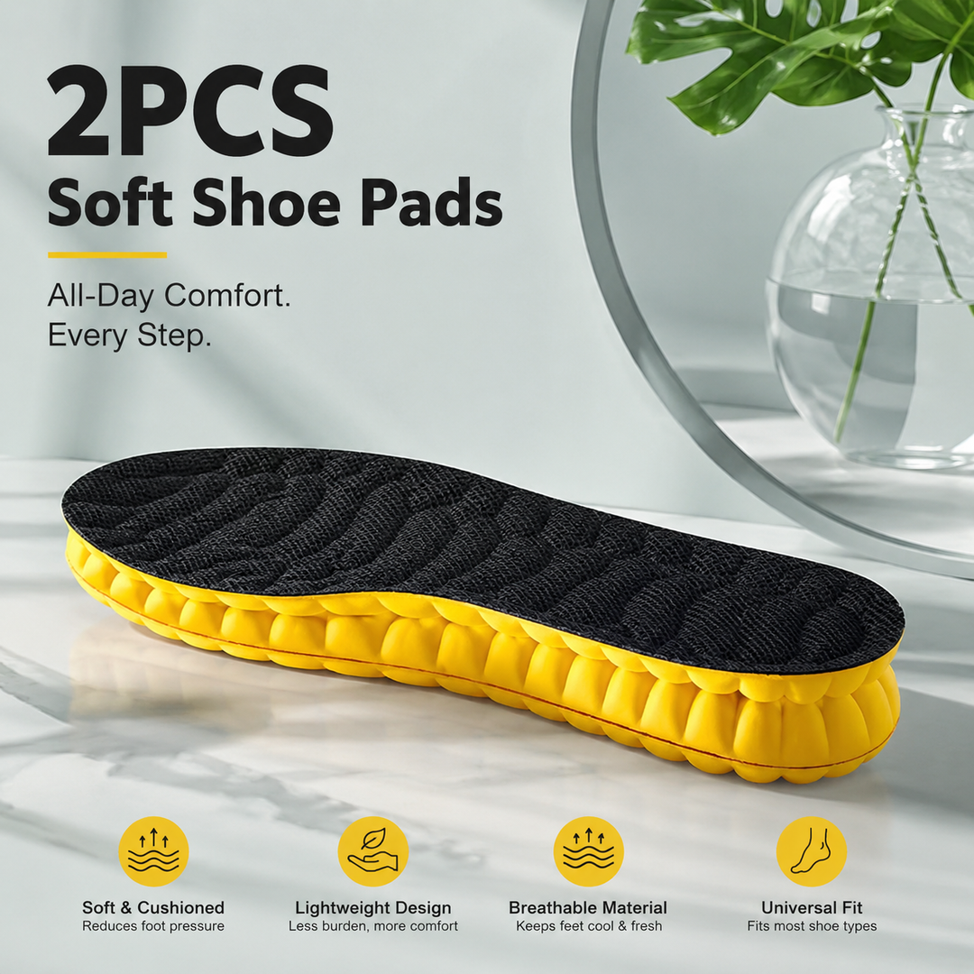 Memory Foam Orthotic Insoles Shock Absorption Arch Support Pain Relief Men Women