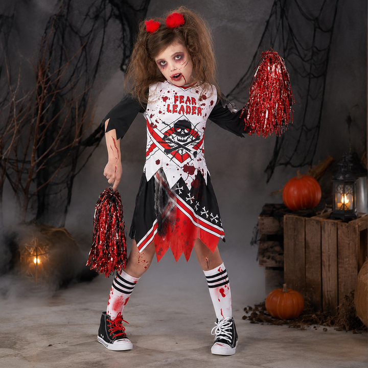 Zombie Cheerleader Costume Halloween Costume for Girls