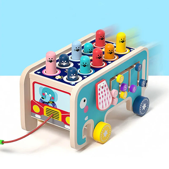 Montessori Wooden Elephant Motor Skills Toy