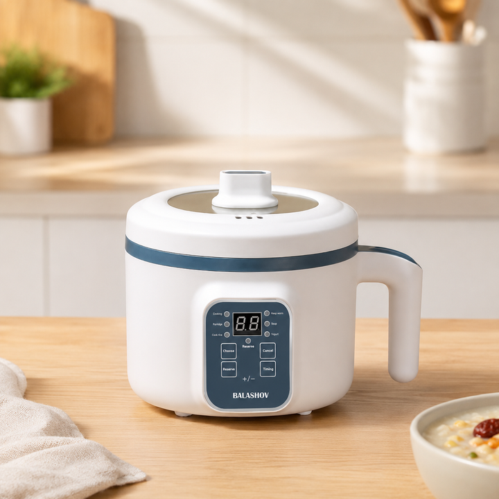 1.7L Electric Rice Cooker Multi-Function Non-Stick Pot Steamer Single Double Layer
