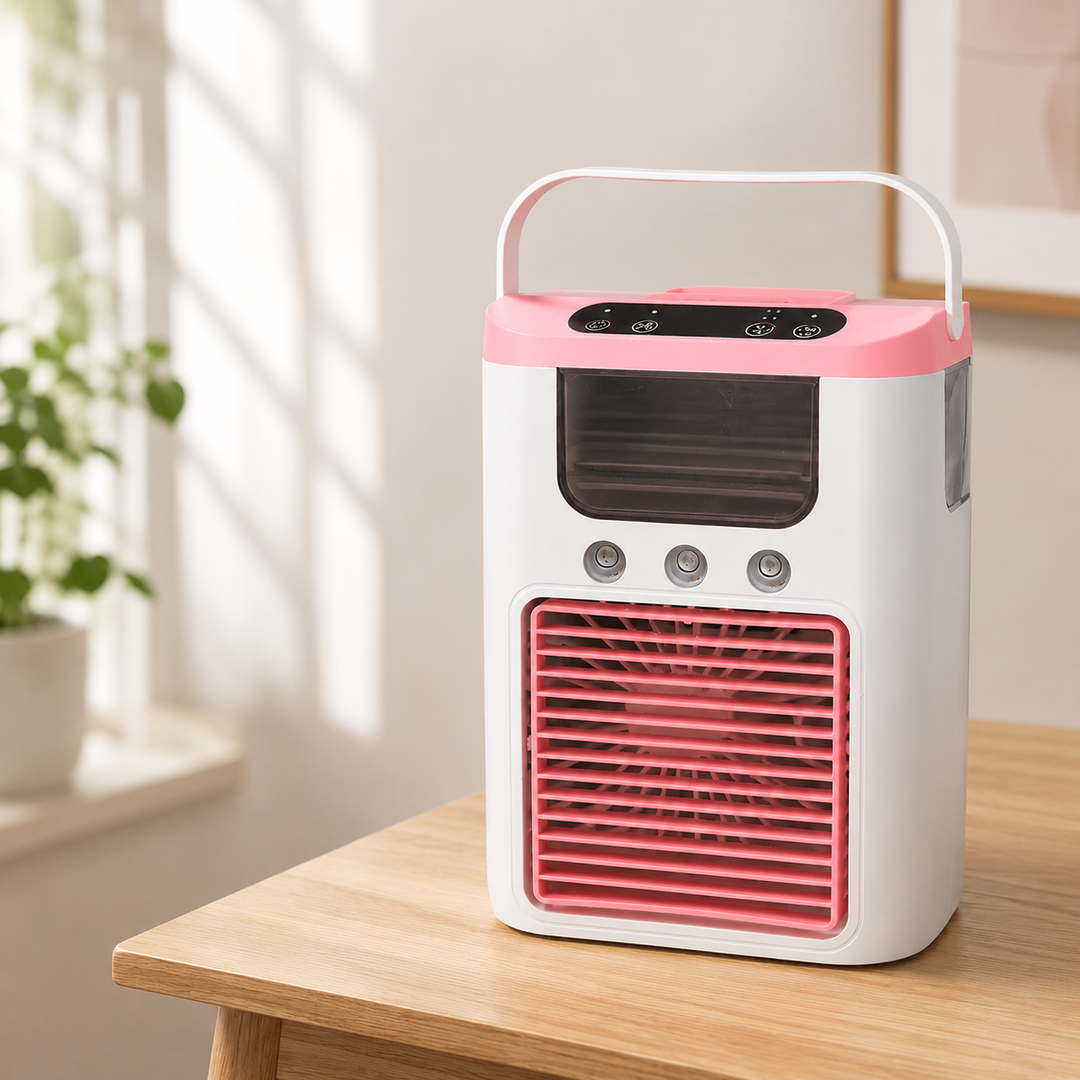 Mini Portable Air Conditioner Fan 7 Color LED Evaporative Air Cooler