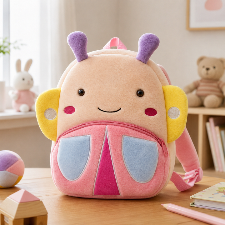 Kids Zoo Animal Plush School Backpack for Kindergarten