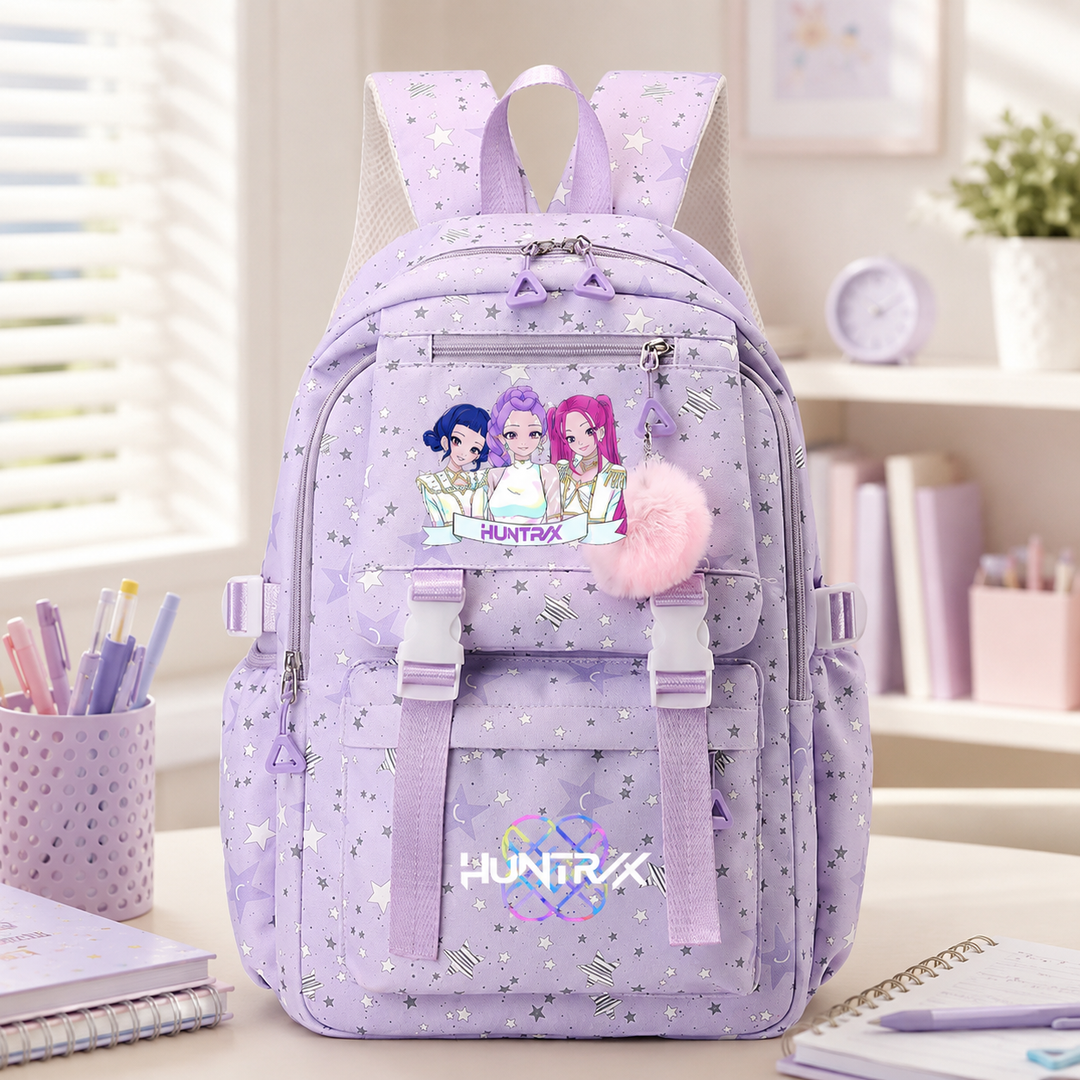 Girls KPop Demon Hunters Huntrix School Backpack