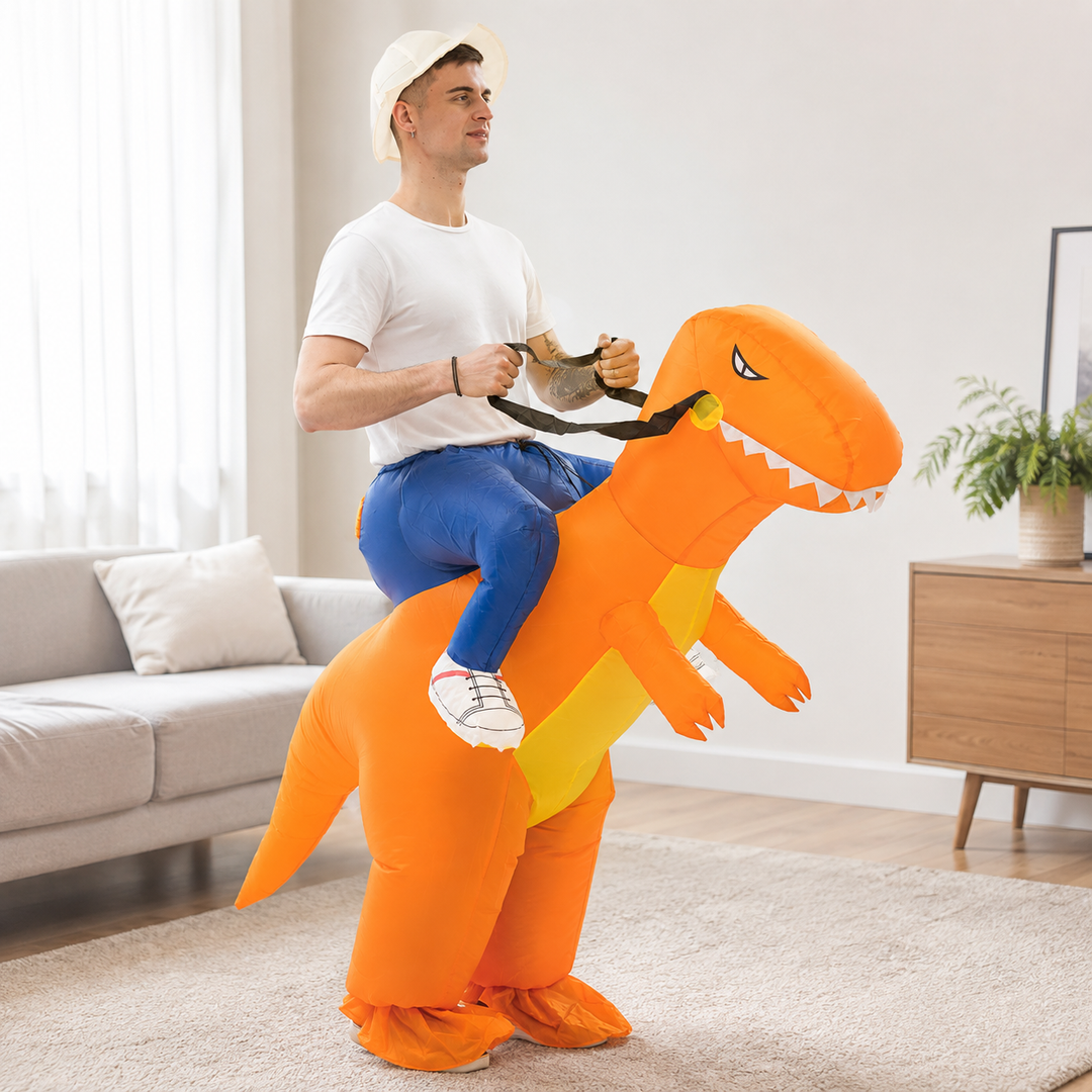 T-Rex Ride-On Inflatable Dinosaur Costume for Halloween