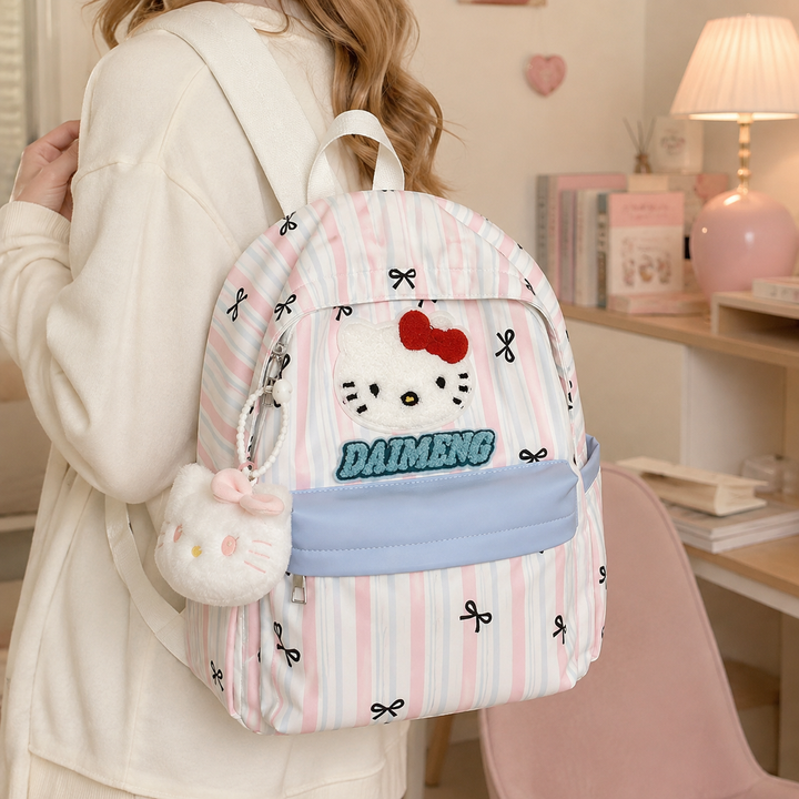 Hello Kitty Girls School Backpack, Travel and Everyday Bag