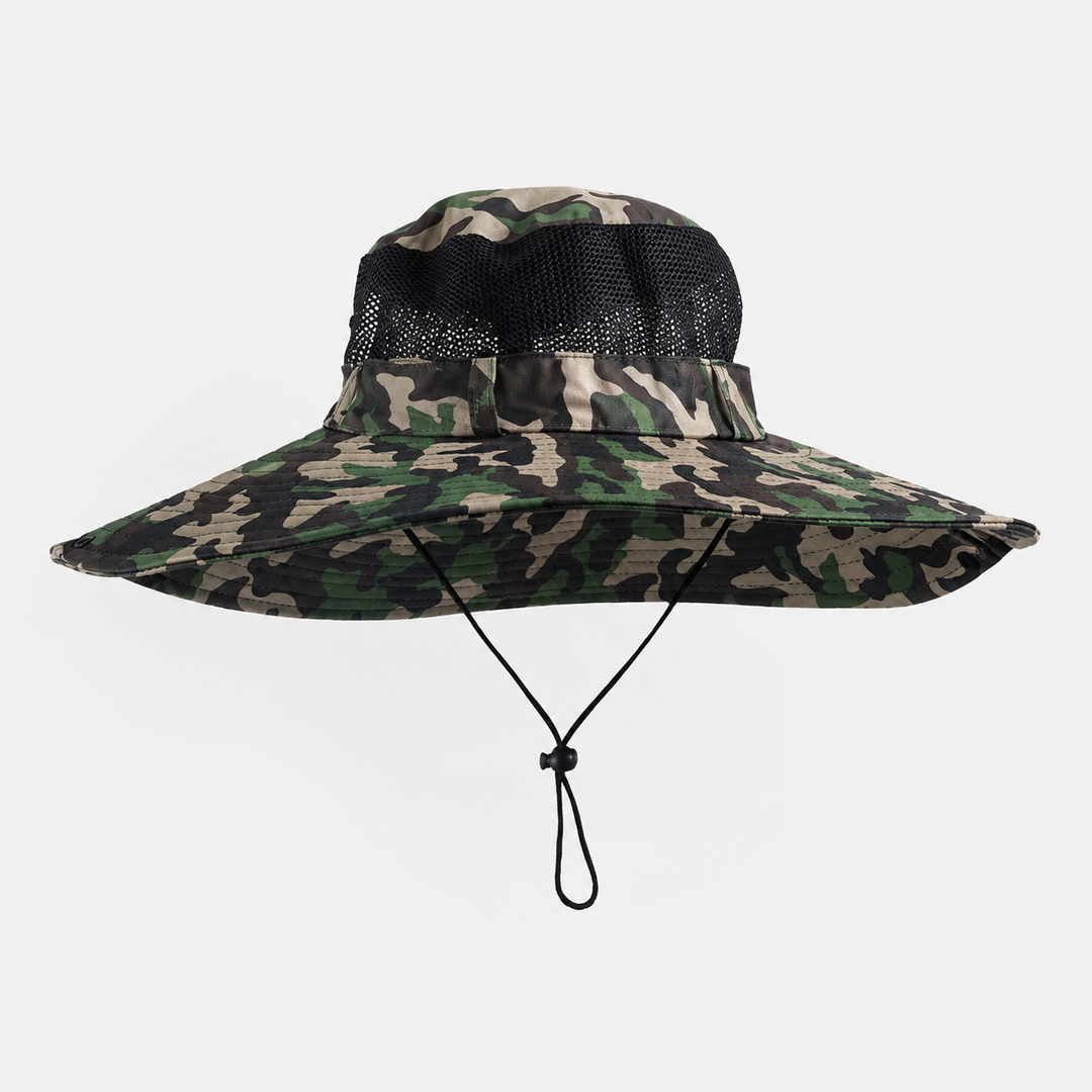 Summer Large Sun Hat Breathable Mesh Fisherman Hiking Beach Cap