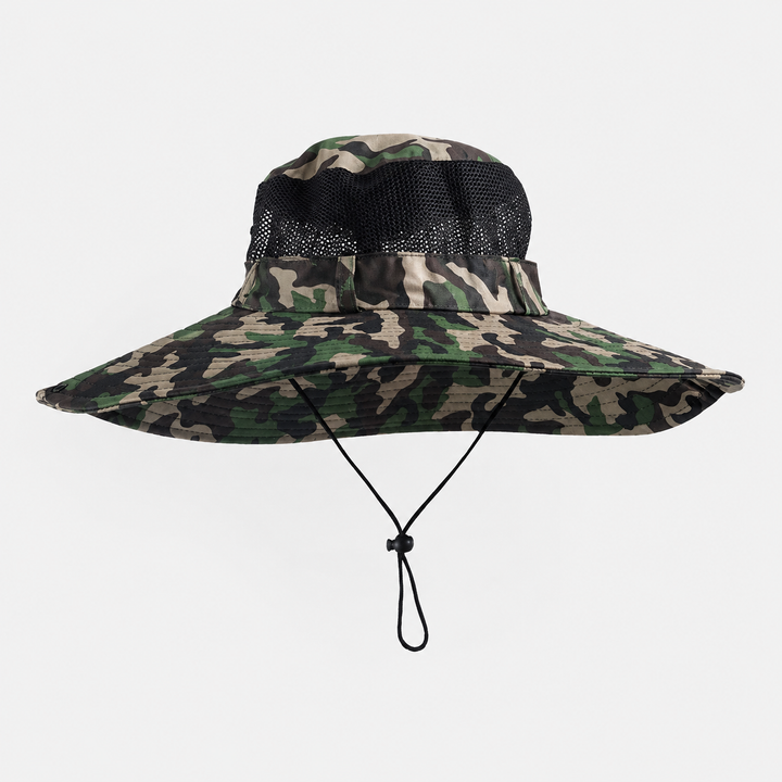 Summer Large Sun Hat Breathable Mesh Fisherman Hiking Beach Cap