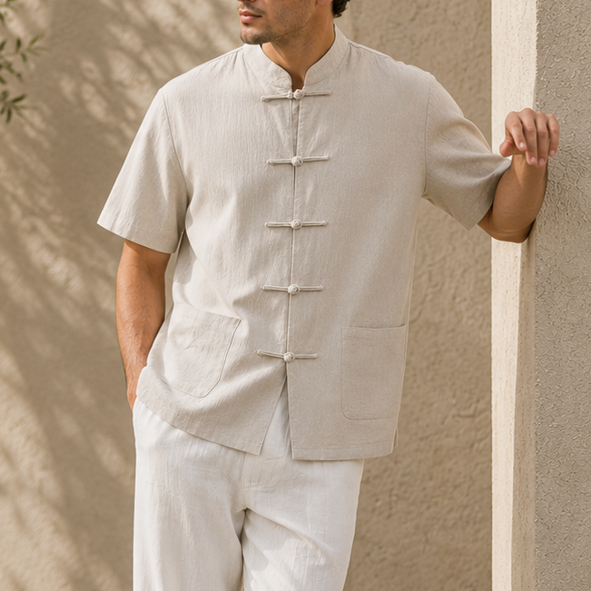 Linen Shirt Men&