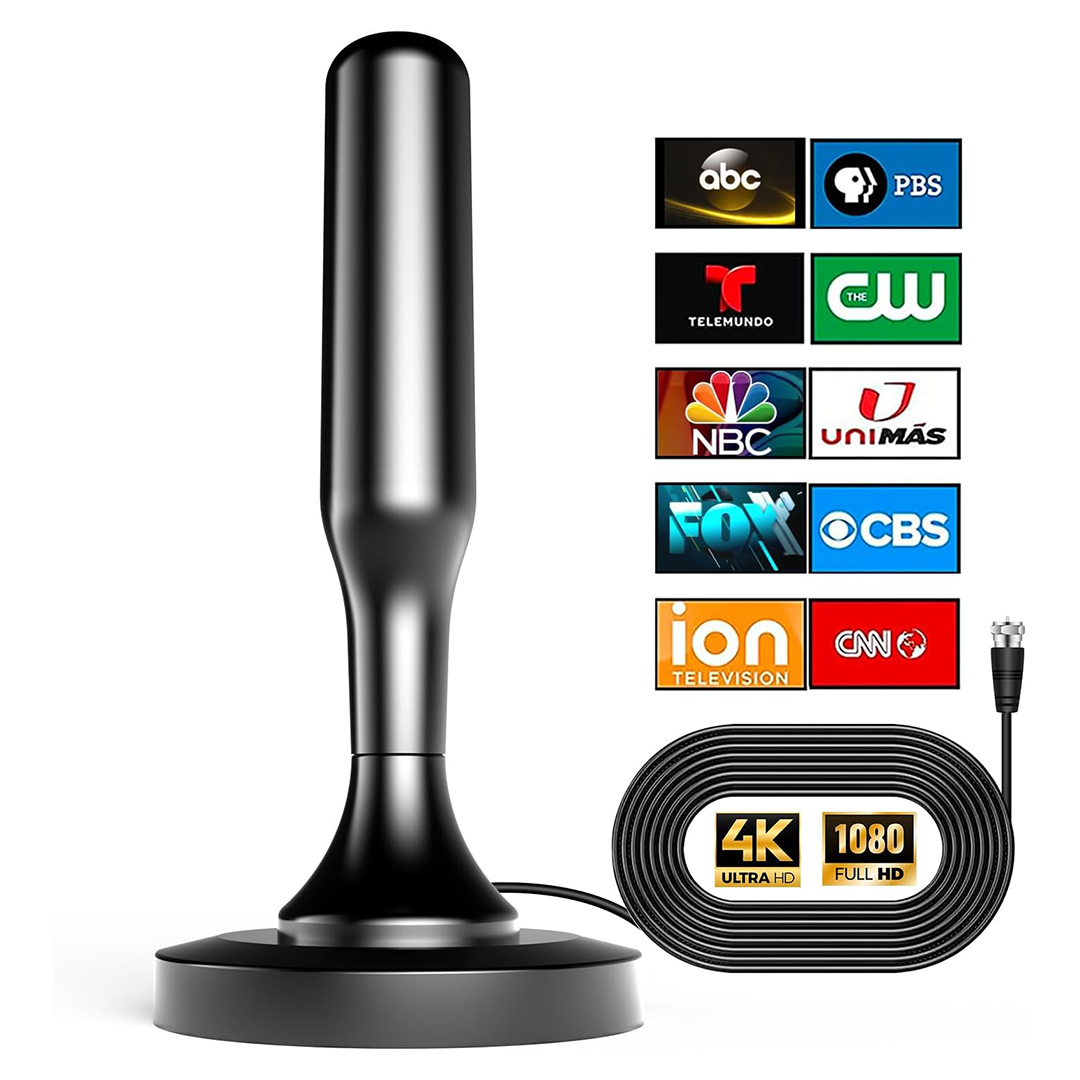 4K Indoor HDTV Antenna Magnetic Digital TV Receiver
