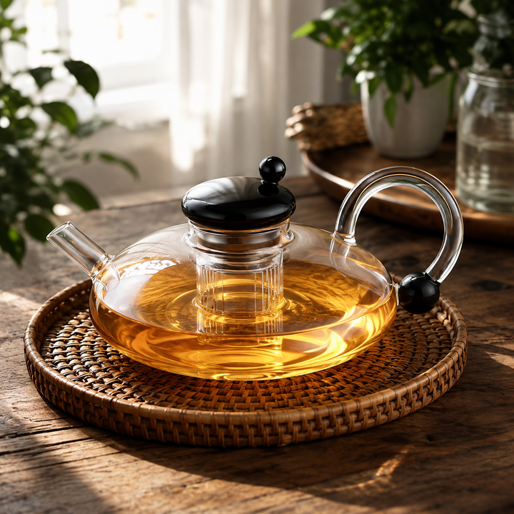 Teapot Set with Built-in Tea Infuser Filter