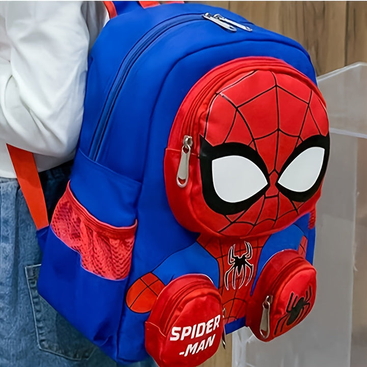 Spider-Man Boys School Backpack with Large Capacity, Great Gift for Kids