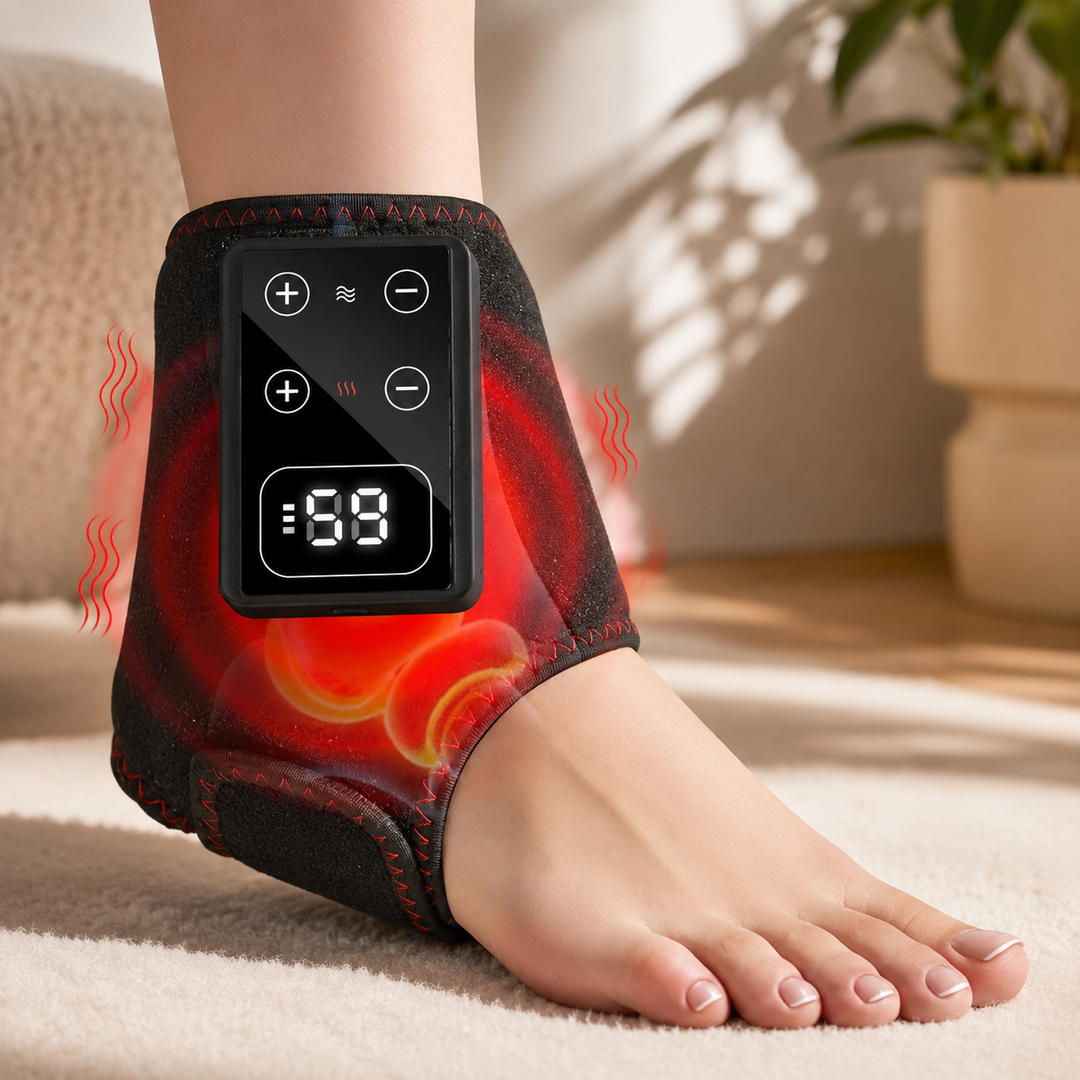 Red Light Foot Ankle Massager 660nm 850nm Infrared Heated Therapy Wrap