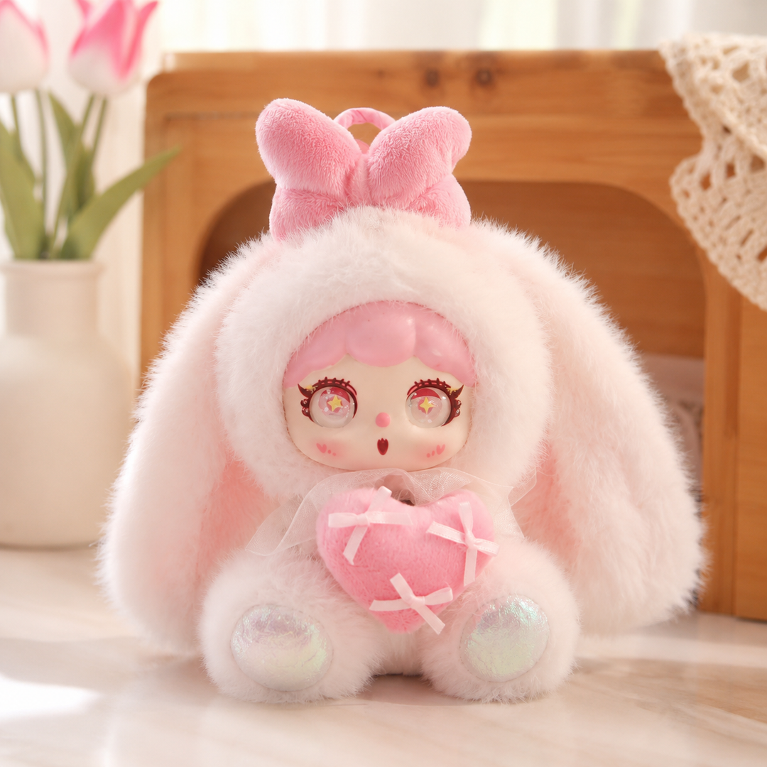 Cute Rabbit Ear Doll Plush Keychain Pendant Bag Charm Gift