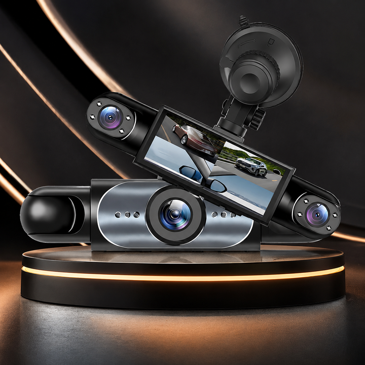 Dash Cam 4 Channel 1080P 360 Degree Front Rear Side Camera with 64GB Card