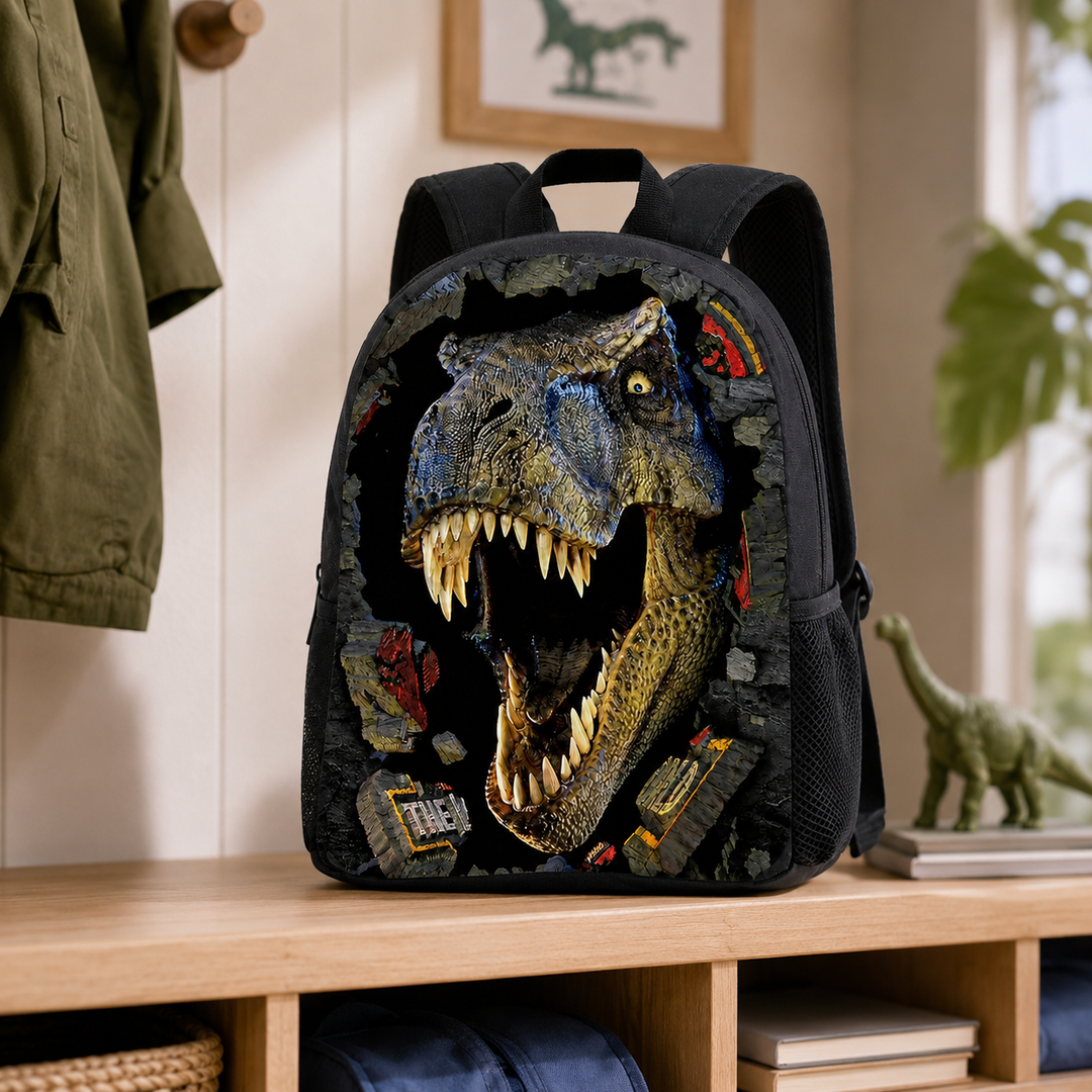 Preschool Dinosaur School Backpack Classic Kids Kindergarten 13 Inch Boys Girls