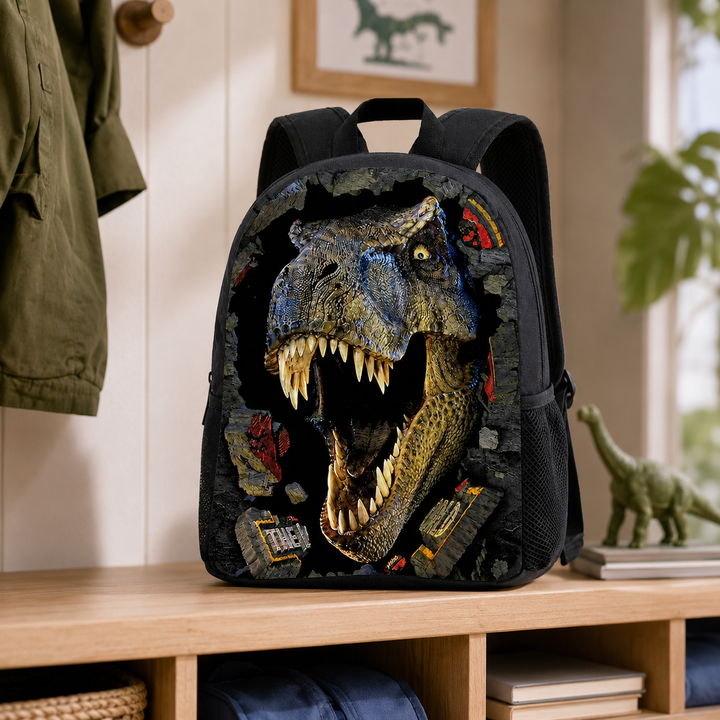 Preschool Dinosaur School Backpack Classic Kids Kindergarten 13 Inch Boys Girls
