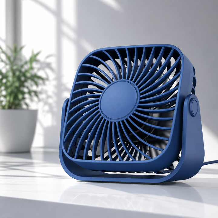 4 Inch USB Mini Portable Fan 3 Speed Quiet Personal Desk Fan 360 Adjustable