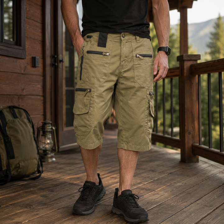 Cargo Shorts for Men Outdoor Hiking Shorts with Multiple Pockets