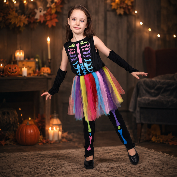 Vampire Costume for Girls with Cape and Vest Halloween Costume