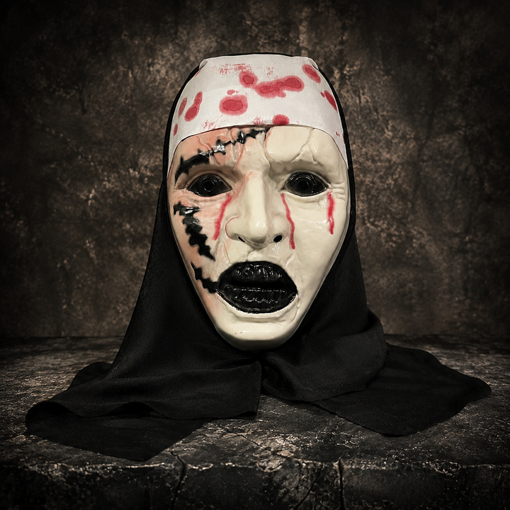 Bloody Nun Horror Mask Halloween Costume Mask