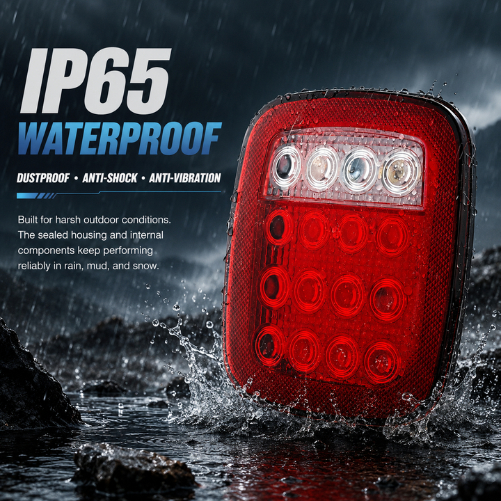 LED Tail Lights 4PCS for Jeep Wrangler TJ YJ CJ Brake Reverse Backup Turn Signal