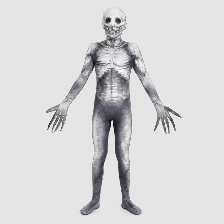 Slenderman Faceless Bodysuit Costume for Men Halloween Costume