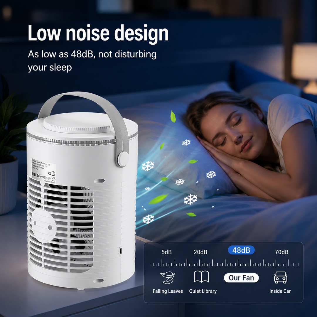 Mini Portable Air Conditioner Desktop Spray Cooling Fan USB Timer RGB