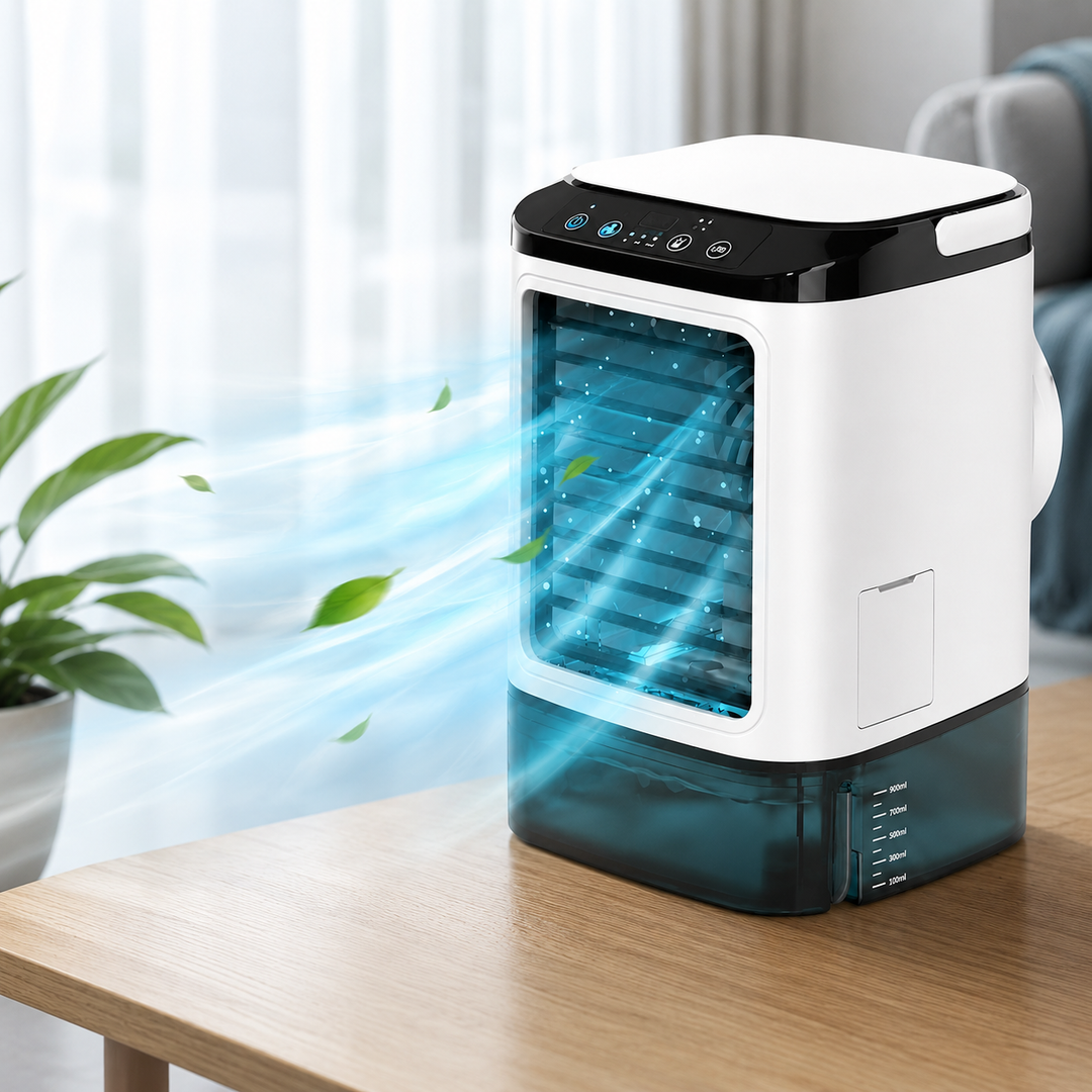 Portable Air Conditioner Fan 900ml Mini Evaporative Air Cooler Humidifier