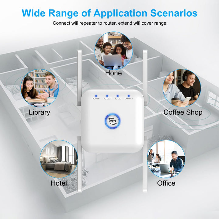 5G WiFi Extender Wireless Signal Booster