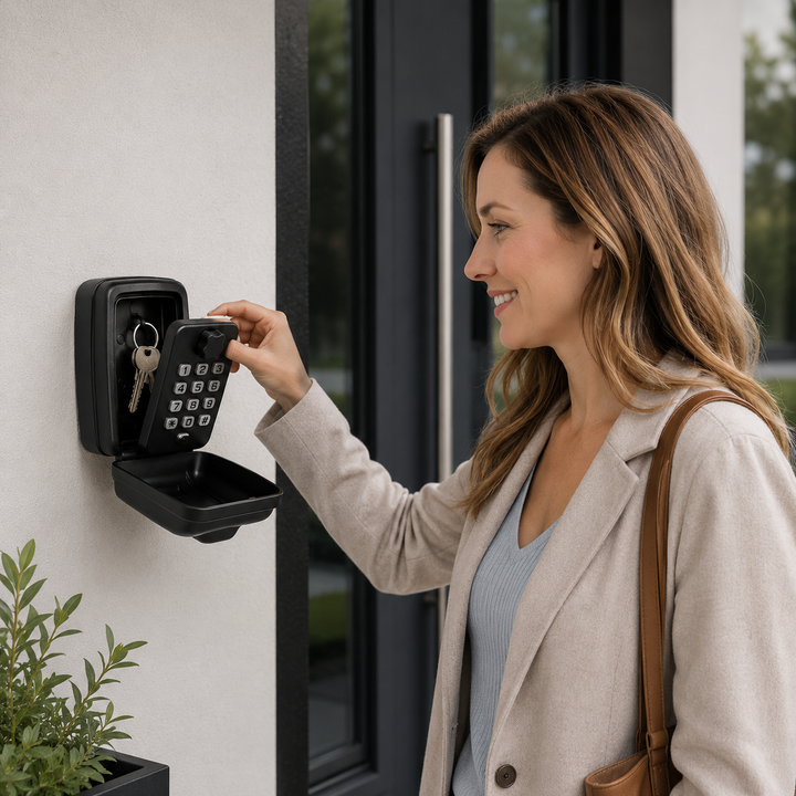 Key Safe Box Wall Mount Lock Box with Numeric Code