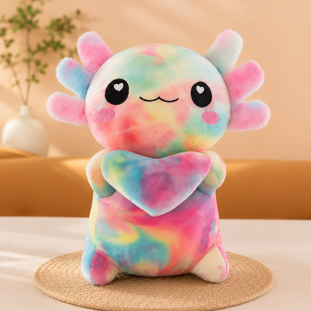 Axolotl Plush Toy 4 Colors Hexagonal Soft Kids Couples Gift