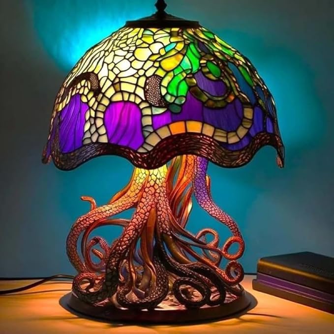 Stained Glass Mushroom Table Lamp 9 Style Options