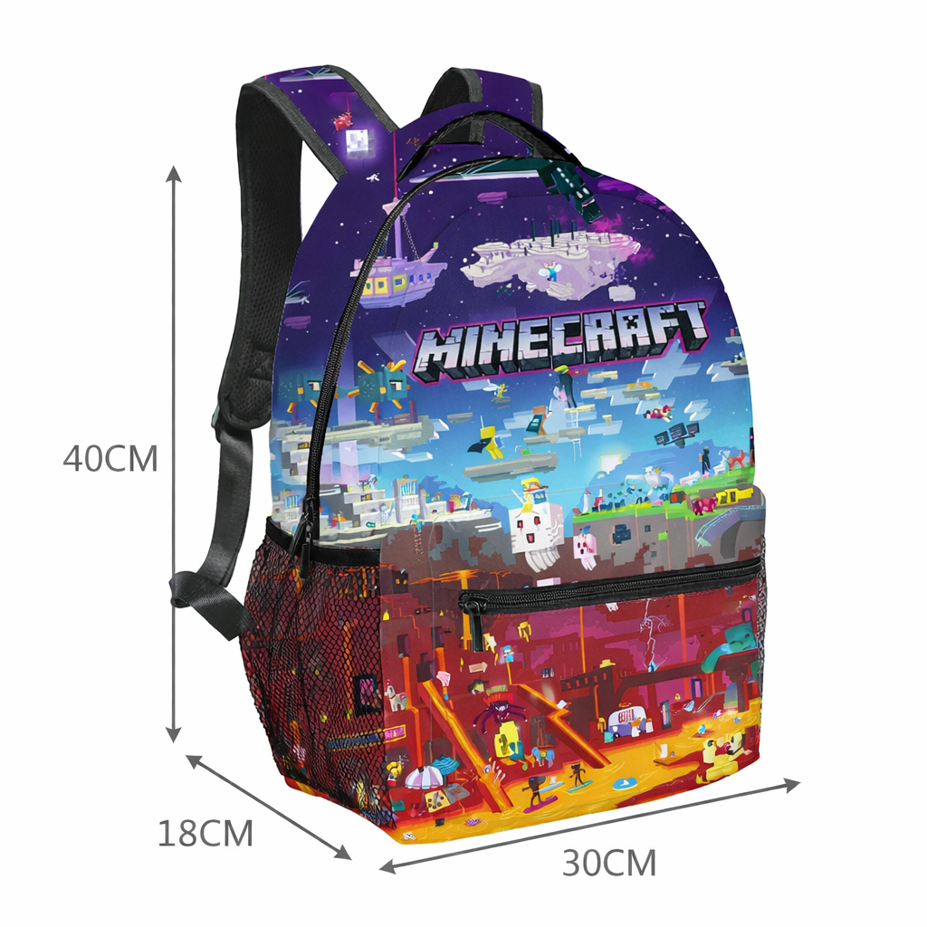 Minecraft Backpack Video Game Rucksack