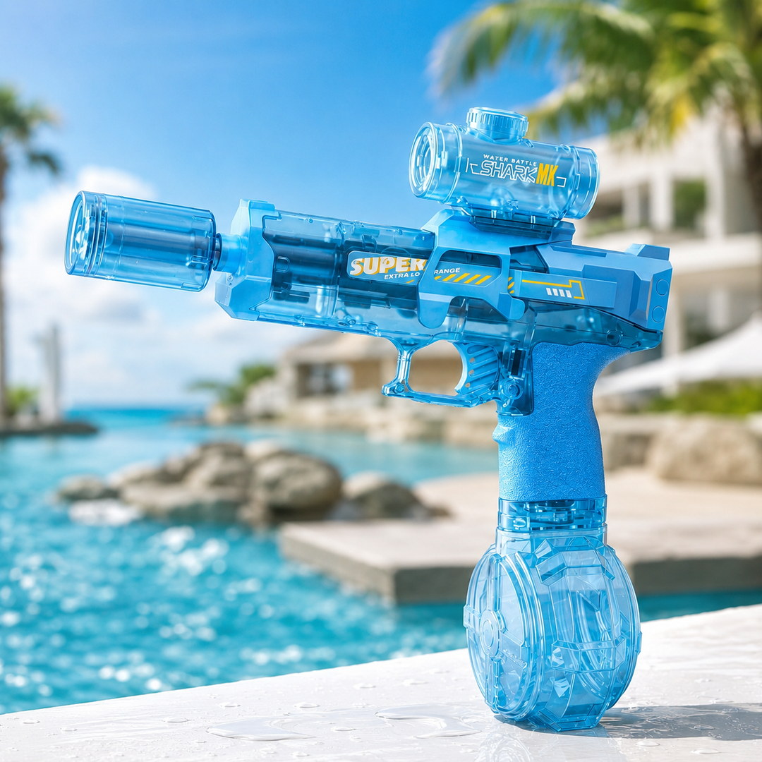 Rechargeable Electric Water Gun LED Lights 26ft Range Summer Kids Adults Gift
