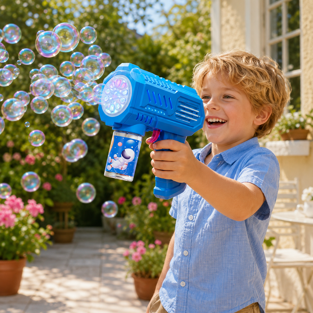 Automatic Bubble Gun Toy Space Bubble Machine Outdoor Holiday Gift Kids