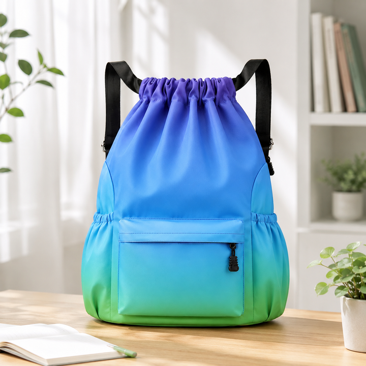 Boys Lightweight Drawstring School Backpack