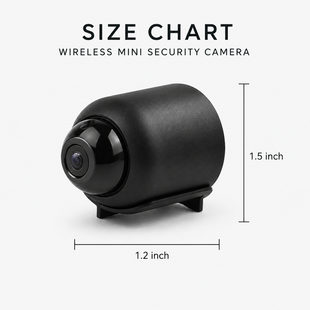 Small Wireless WiFi Security Cameras with Night Vision HD